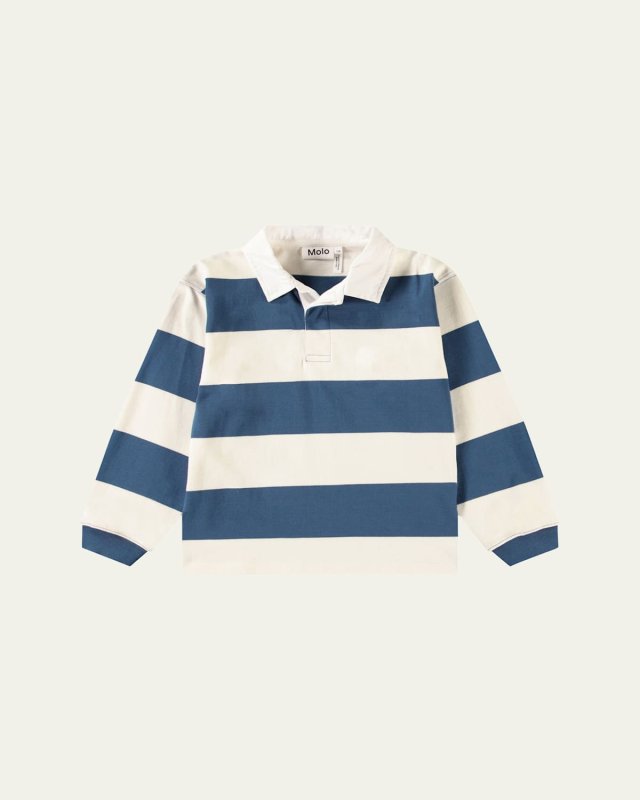 Boy's Relz Long-Sleeve Polo Shirt, Size 8-